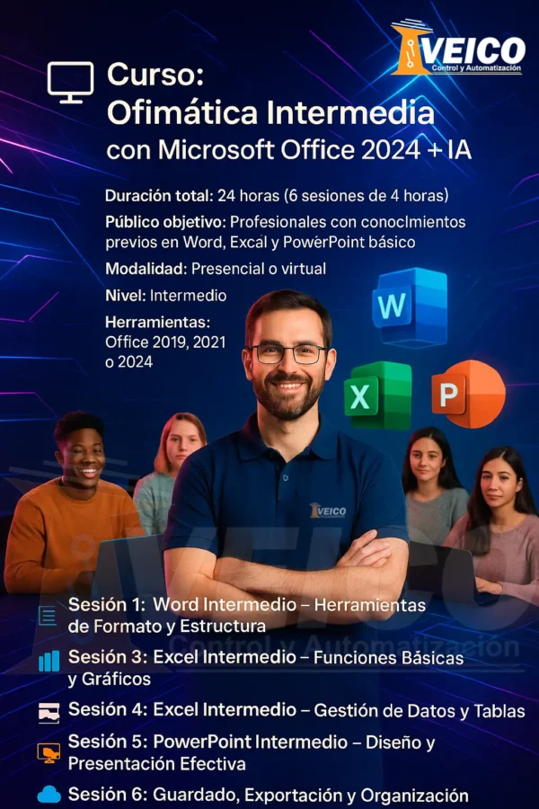 Curso: Ofimática Intermedia con Microsoft Office 2024 + IA